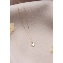 Kalp 14 Ayar Altın Kolye