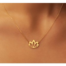 Lotus 14 Ayar Altın Kolye