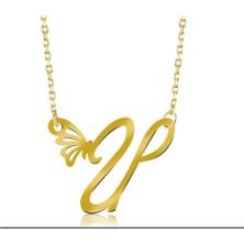 Harf 14 Ayar Altın Kolye