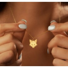 Tilki 14 Ayar Altın Kolye