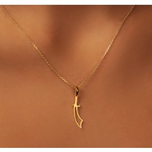 Zülfikar 14 Ayar Altın Kolye