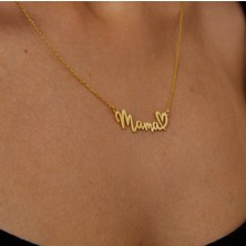 Isim Yazılı 14 Ayar Altın Kolye