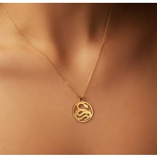 Yılan 14 Ayar Altın Kolye