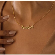 Isim Yazılı 14 Ayar Altın Kolye