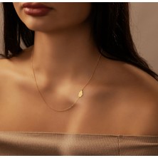 Fatma Ana Eli 14 Ayar Altın Kolye