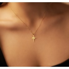 Kutup Yıldızı 14 Ayar Altın Kolye