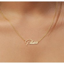 Isim Yazılı 14 Ayar Altın Kolye