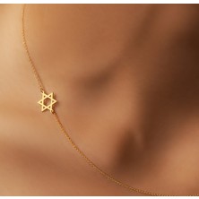 Davud Yıldızı 14 Ayar Altın Kolye