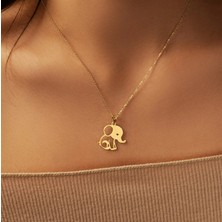 Fil 14 Ayar Altın Kolye