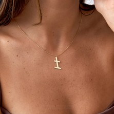 Haç 14 Ayar Altın Kolye