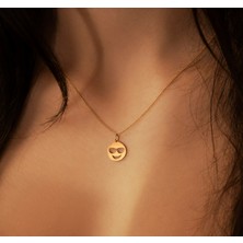 Emoji 14 Ayar Altın Kolye