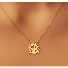 Uğur Böceği 14 Ayar Altın Kolye