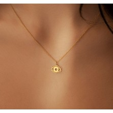 Göz 14 Ayar Altın Kolye