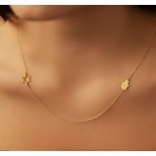 Davud Yıldızı 14 Ayar Altın Kolye