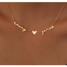 Isim Yazılı 14 Ayar Altın Kolye