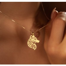 Kurt 14 Ayar Altın Kolye