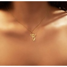 Melek Kanadı 14 Ayar Altın Kolye