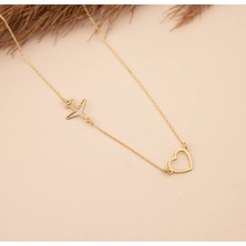 Sana Giden Yol 14 Ayar Altın Kolye