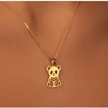 Panda 14 Ayar Altın Kolye