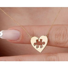 Puzzle 14 Ayar Altın Kolye