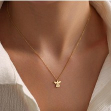 Peri Kanadı 14 Ayar Altın Kolye