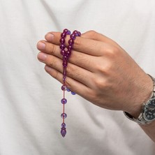 Sıkma Kehribar 925 Ayar Gümüş Tesbih