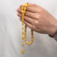 Sıkma Kehribar 925 Ayar Gümüş Tesbih