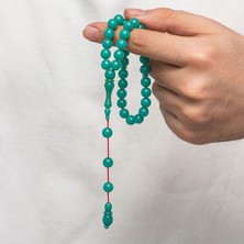 Sıkma Kehribar 925 Ayar Gümüş Tesbih