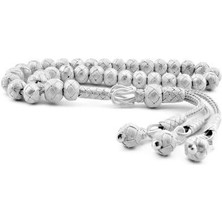 Trabzon Kazaziye El Yapımı Gümüş Tesbih