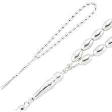 Arpa Kesim 925 Ayar Gümüş Tesbih