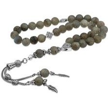 Doğal Taşlı Labradorid Taşı Tesbih