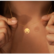 Emoji 14 Ayar Altın Kolye