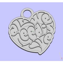 BYR The Beatles Tek Ihtiyacımız Aşk 2 Anahtarlık (Plastik Aparattır!!!)