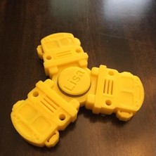 BYR Okul Otobüsü Fidget Spinner - WINGNUT2K (Plastik Aparattır!!!)