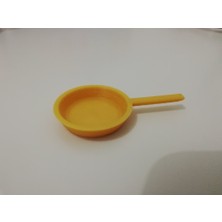 BYR Bebek Evi Kızartma Tavası - Çocuklar Için Yemek Pişirme ve Mutfak Oyuncakları/minyatürleri (Plastik Aparattır!!!)