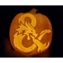 BYR Cadılar Bayramı Balkabağı Tealight D&d Ejderha (Plastik Aparattır!!!)