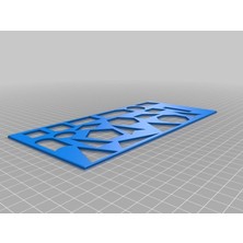 BYR Geometrik Şekiller Cetvel/şablon (Plastik Aparattır!!!)