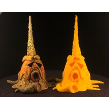 BYR Masa Üstü Bitki: "cadılar Bayramı 2021" (Uzaylı Bitki Örtüsü 36) (Plastik Aparattır!!!)