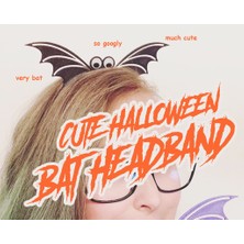 BYR Şirin Cadılar Bayramı Yarasa Kafa Bandı (Plastik Aparattır!!!)