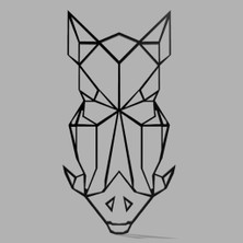 BYR Düşük Poli Domuz Duvar Dekoru (Plastik Aparattır!!!)