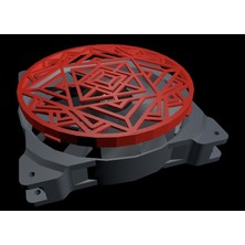 BYR Corsair SP120 Fan Halkası V2 - Mandala Izgara (Plastik Aparattır!!!)