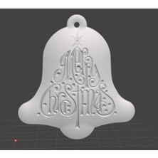 BYR Noel Ağacı Süsü - Çan Ağacı Mutlu Noeller (Plastik Aparattır!!!)