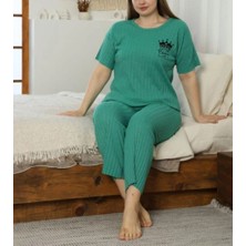 Büyük Beden Yazlık %100 Pamuk Xl-2xl-3-Xl-4xl Pijama Takımı
