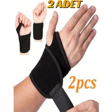 2 Adet Ayarlanabilir El Bilek Ateli Spor Bandı Statik Bilek Bandajı Splinti Incinme Burkulma Aparat