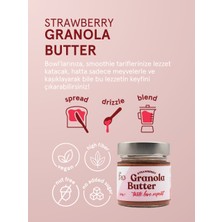 Fro Granola Butter Çilekli Glutensiz Şekersiz Vegan Sürülebilir Ezme 240 gr