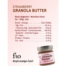 Fro Granola Butter Çilekli Glutensiz Şekersiz Vegan Sürülebilir Ezme 240 gr