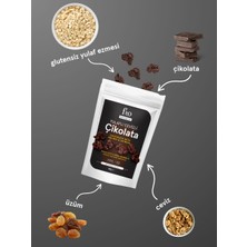 Fro 3'lü Paket Yulaflı Cevizli Çikolata Vegan Glutensiz Şekersiz Sağlıklı Atıştırmalık 3X50GR