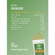 Fro 5'li Unsuz Kıtır Kraker Vegan Glutensiz Tuzlu Doyurucu Sağlıklı Katkısız Atıştırmalık 5X50GR