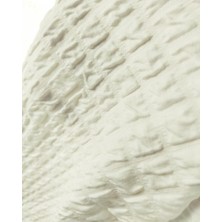 Ekru Renkte Kabartmalı Örme (En 160 cm x Boy 200 Cm)
