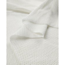 Beyaz Renkte Bürümcüklü Jarse (En  120 cm x Boy  185 Cm)